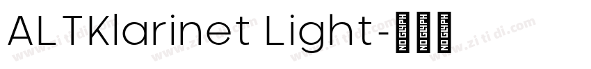 ALTKlarinet Light字体转换
